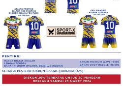 Harga Promo Pembuatan Jersey di Palembang